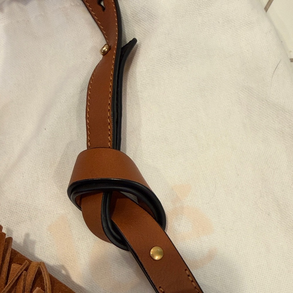 Chloe Tan Leather Crossbody Bag HUDSON MINI - Picture 7 of 12